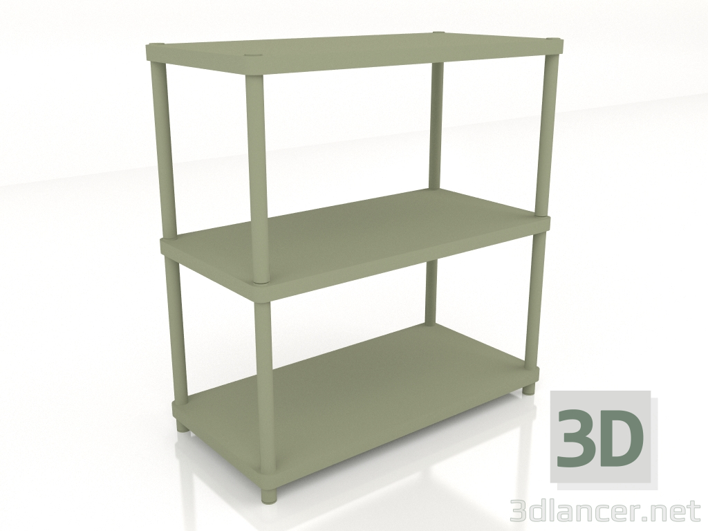 modèle 3D Bibliothèque sur pilotis SIR2 (800x400x867) - preview