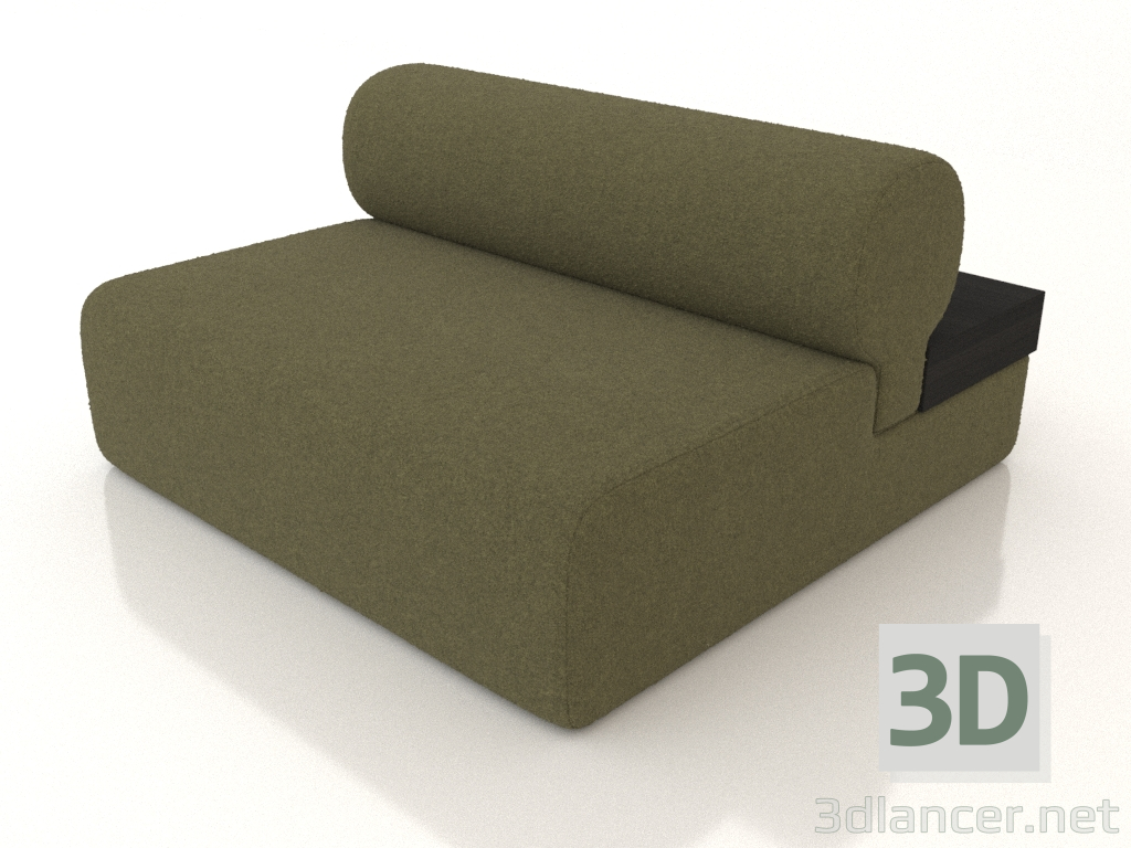 modèle 3D Canapé modulaire en chêne (section 3.2) - preview