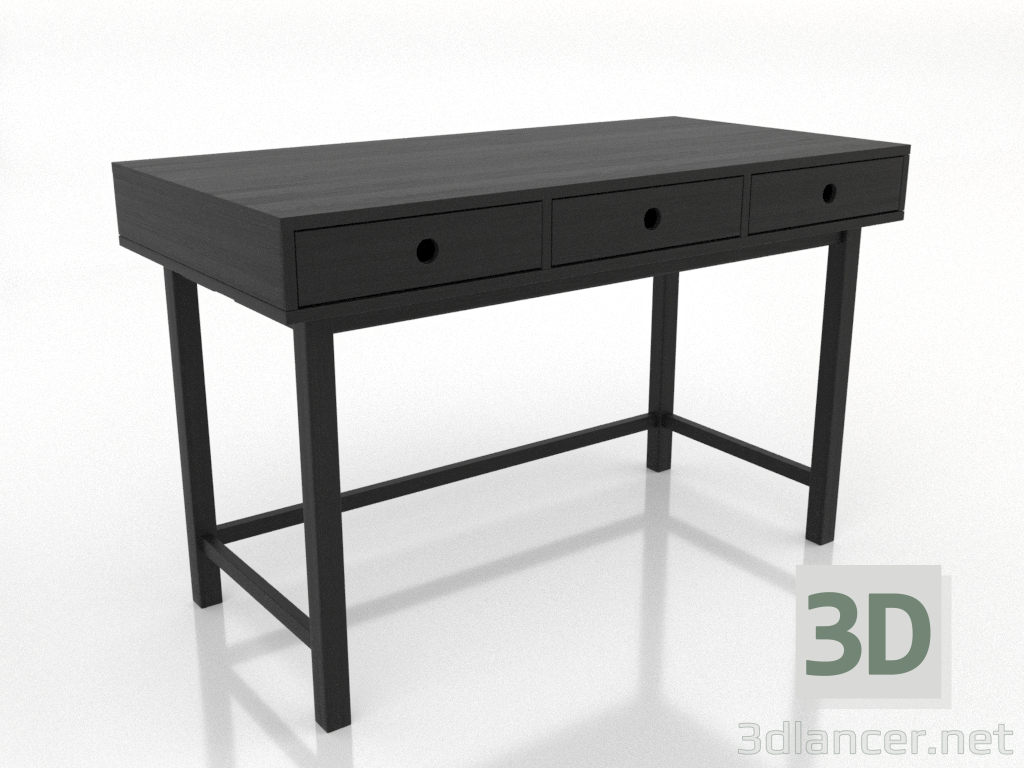 modèle 3D Bureau 1 1200 X 600 mm (noir RAL 9005) - preview modèle 3D Bureau 1 1200 X 600 mm (noir RAL 9005) - preview