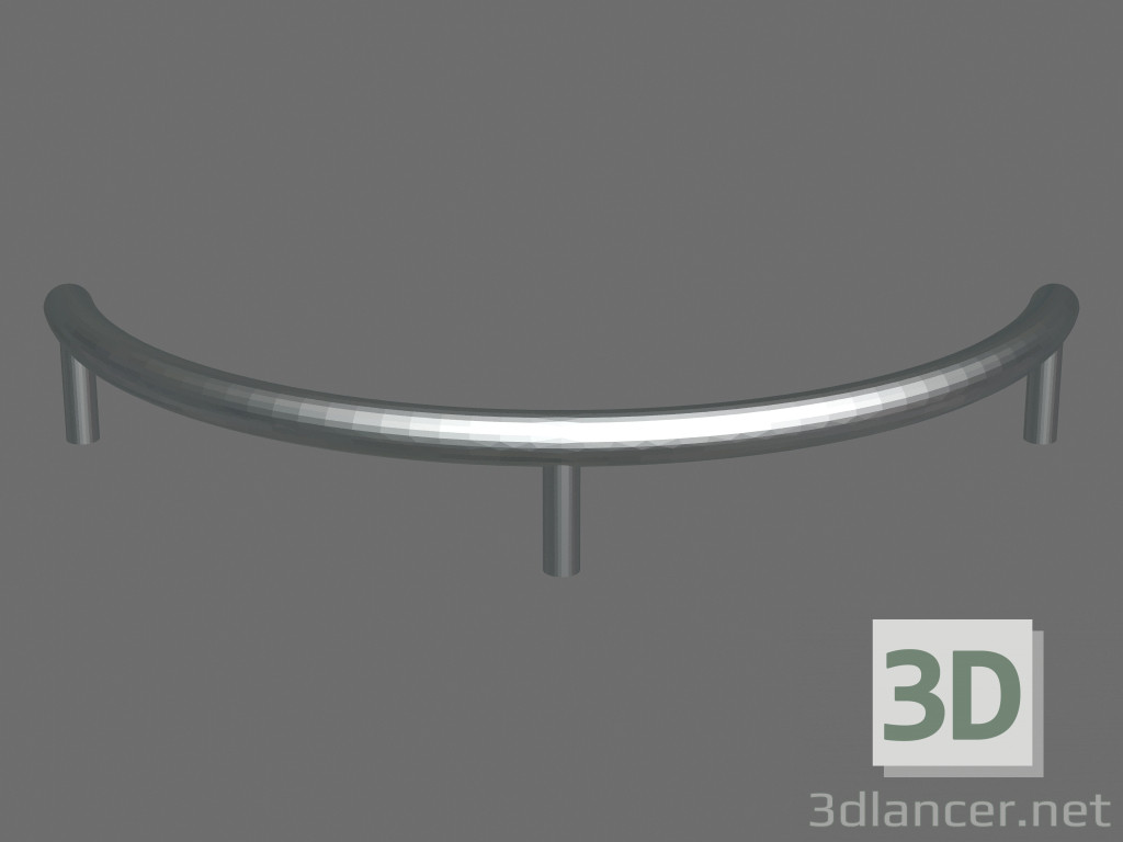 modello 3D Handle sicuro acciaio - anteprima