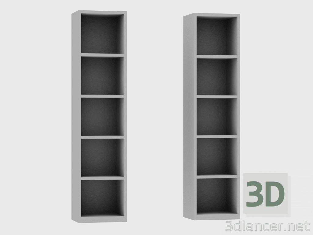3d model Elements of the modular system IANUS MIDDLE WITH BACK (G193) - preview