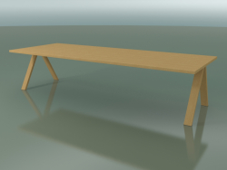 Tisch mit Standardarbeitsplatte 5003 (H 74 - 320 x 120 cm, natürliche Eiche, Zusammensetzung 2)