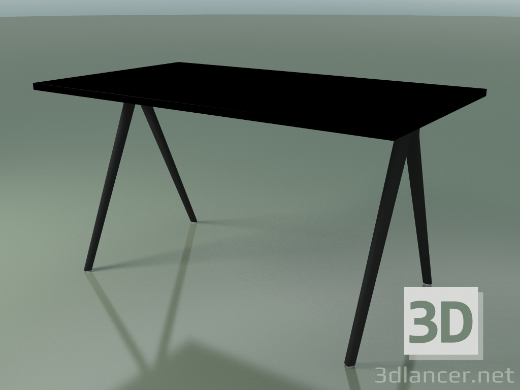 3D Modell Rechteckiger Tisch 5408 (H 74 - 79x139 cm, Laminat Fenix F02, V44) - Vorschau