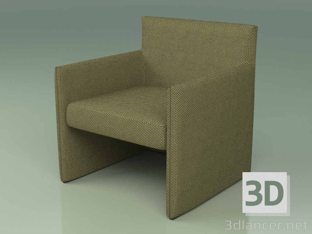 modello 3D Sedia 021 (3D Net Oliva) - anteprima