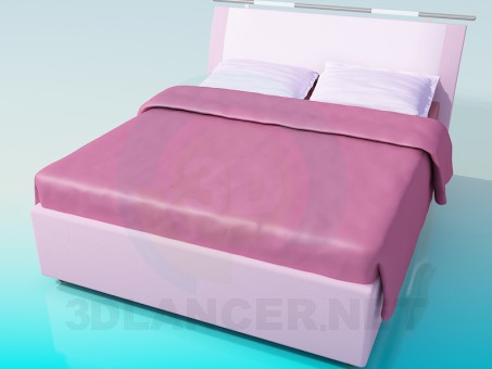 modelo 3D Cama - escuchar modelo 3D Cama - escuchar