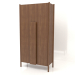 3d model Wardrobe with long handles (without rounding) W 01 (1000x450x2000, wood brown light) - preview