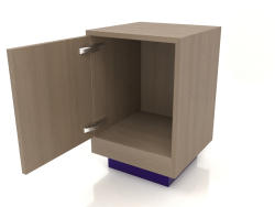 Table de chevet (ouverte) TM 04 (400x400x600, gris bois)