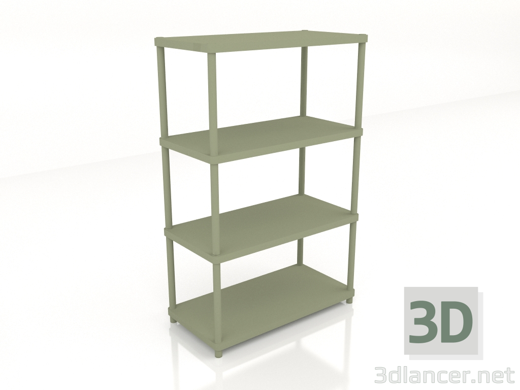 3D modeli Kitaplık Stilt SIR3 (800x400x1264) - önizleme
