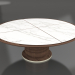 Modelo 3d Mesa de jantar Mesa completa redonda mármore 210 (standard) - preview