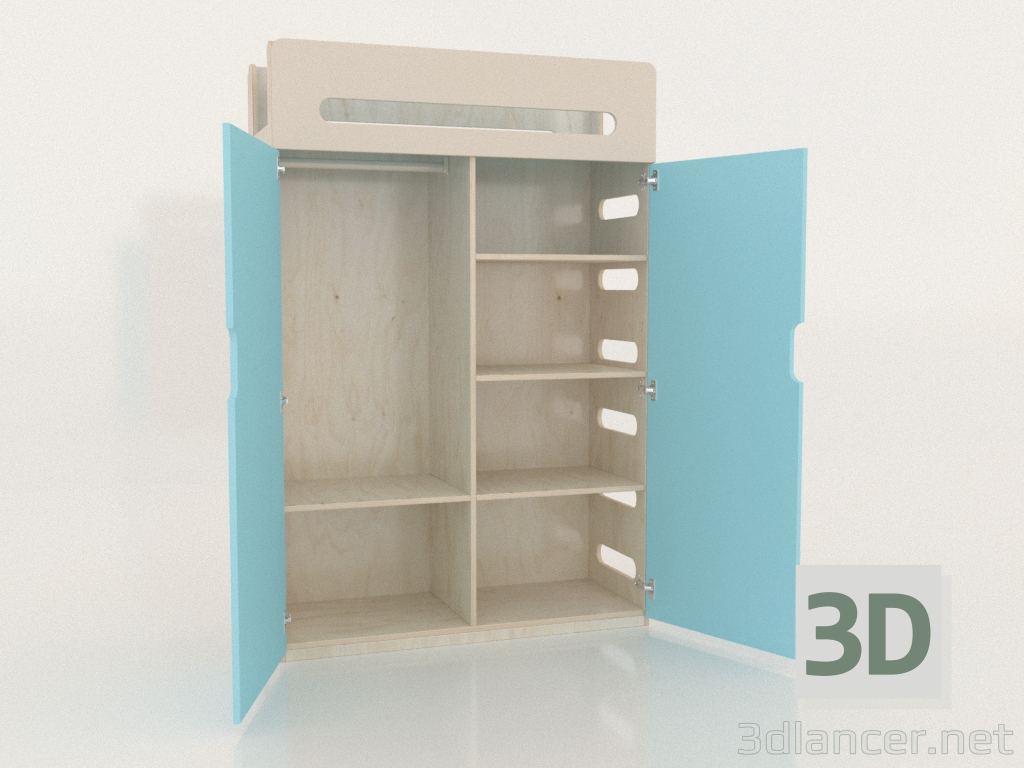 3D Modell Kleiderschrank offen MOVE WA (WBMWA2) - Vorschau