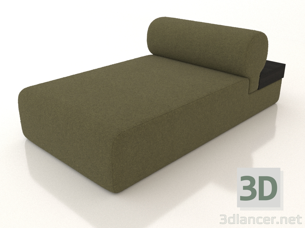 modèle 3D Canapé modulaire en chêne (section 3.3) - preview