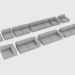 Modelo 3d Elementos de um sofá modular HELMUT - preview