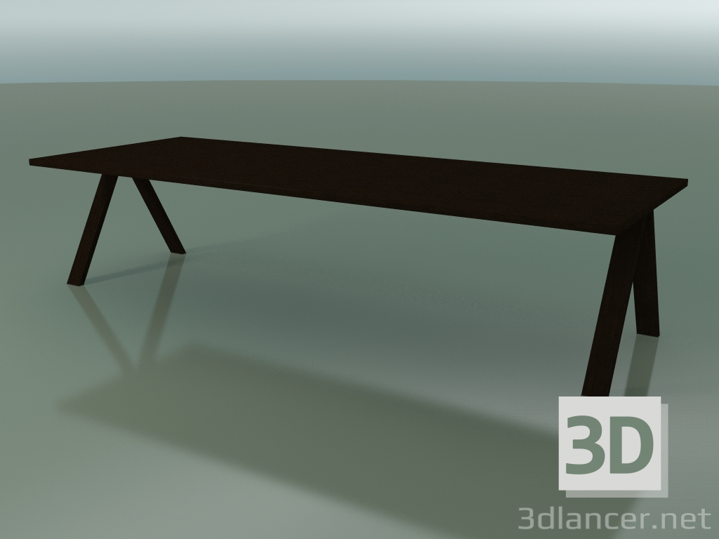 modello 3D Tavolo con piano di lavoro standard 5003 (H 74 - 320 x 120 cm, wengè, composizione 2) - anteprima