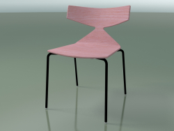 Stackable chair 3701 (4 metal legs, Pink, V39)