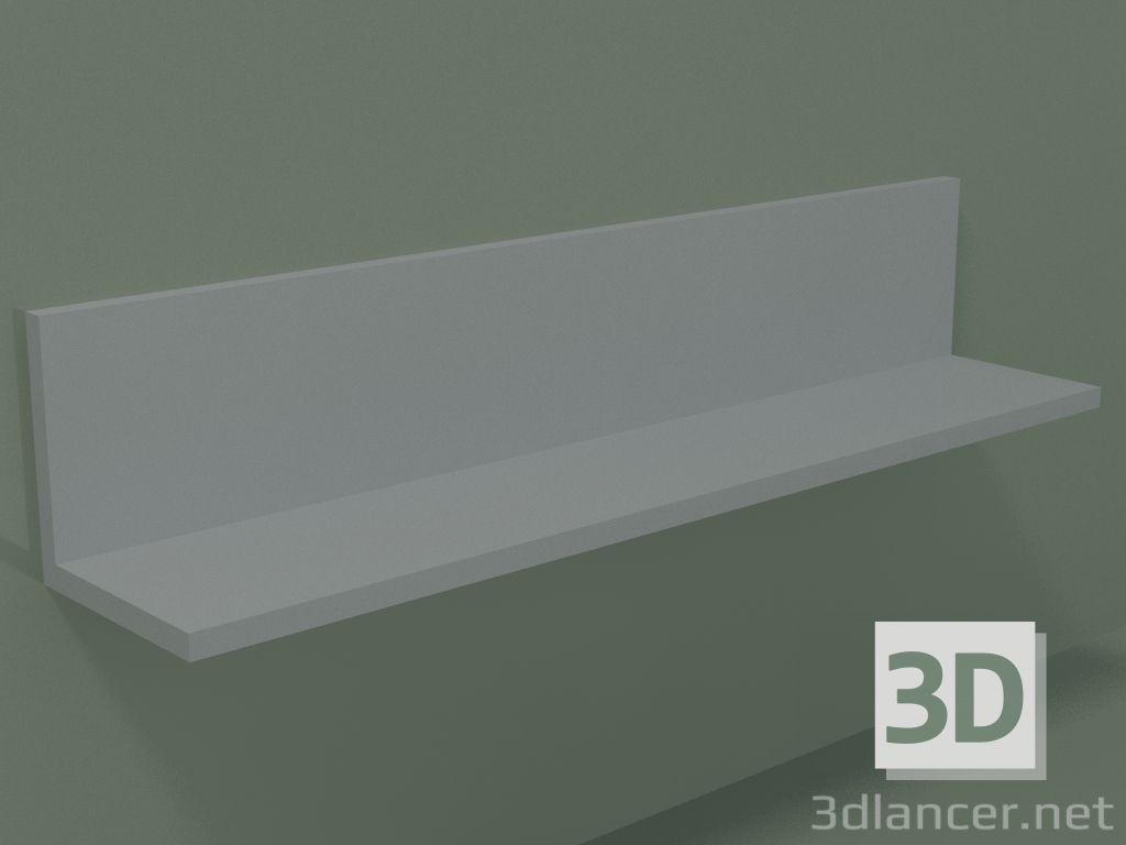 3D modeli Raf (90U20002, Gümüş Gri C35, L 60, P 12, H 12 cm) - önizleme