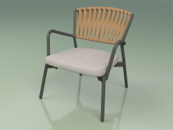 Armchair with soft seat 127 (Belt Tobacco)