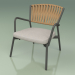 3d model Armchair with soft seat 127 (Belt Tobacco) - preview