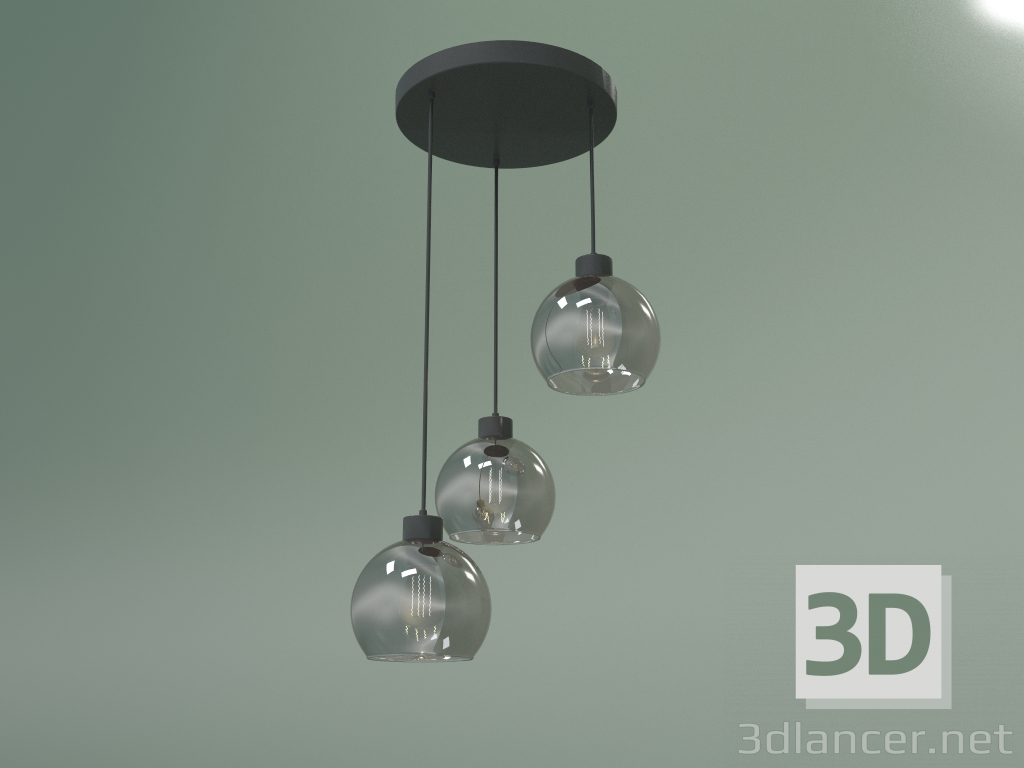 3D Modell Pendelleuchte 2612 Cubus Graphit - Vorschau