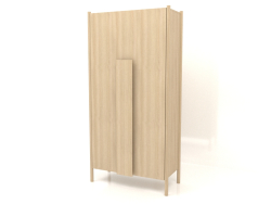 Wardrobe with long handles (without rounding) W 01 (1000x450x2000, wood white)