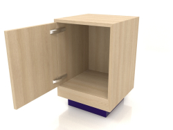 Table de chevet (ouverte) TM 04 (400x400x600, bois blanc)