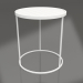 modèle 3D Table d'appoint vitrée (blanc) - preview