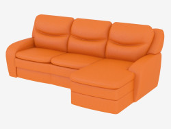 Leather sofa for three persons