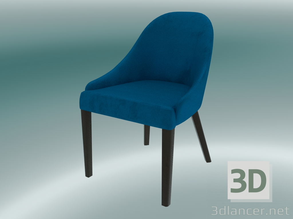3D modeli Edgar Yarım Sandalye (Mavi) - önizleme