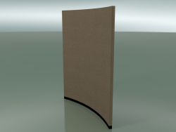 Curved panel 6406 (132.5 cm, 45 °, D 150 cm, solid)