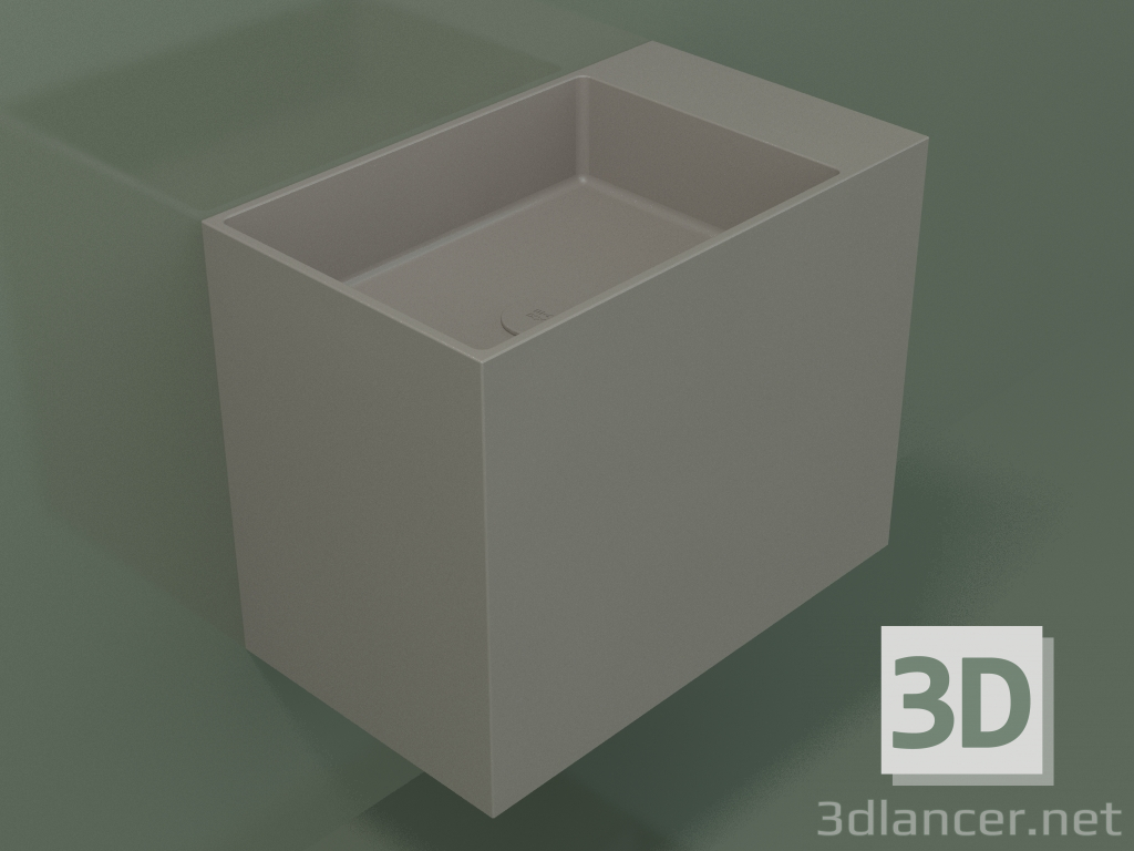 modello 3D Lavabo sospeso (02UN33102, Clay C37, L 60, P 36, H 48 cm) - anteprima