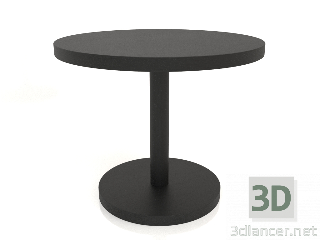 3D modeli Yemek masası DT 012 (D=900x750, ahşap siyah) - önizleme