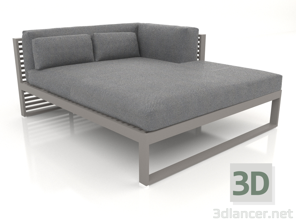 3d model XL modular sofa, section 2 right (Quartz gray) - preview