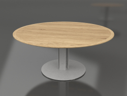 डाइनिंग टेबल Ø170 (एगेट ग्रे, इरोको लकड़ी)
