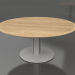 3d model Dining table Ø170 (Agate gray, Iroko wood) - preview