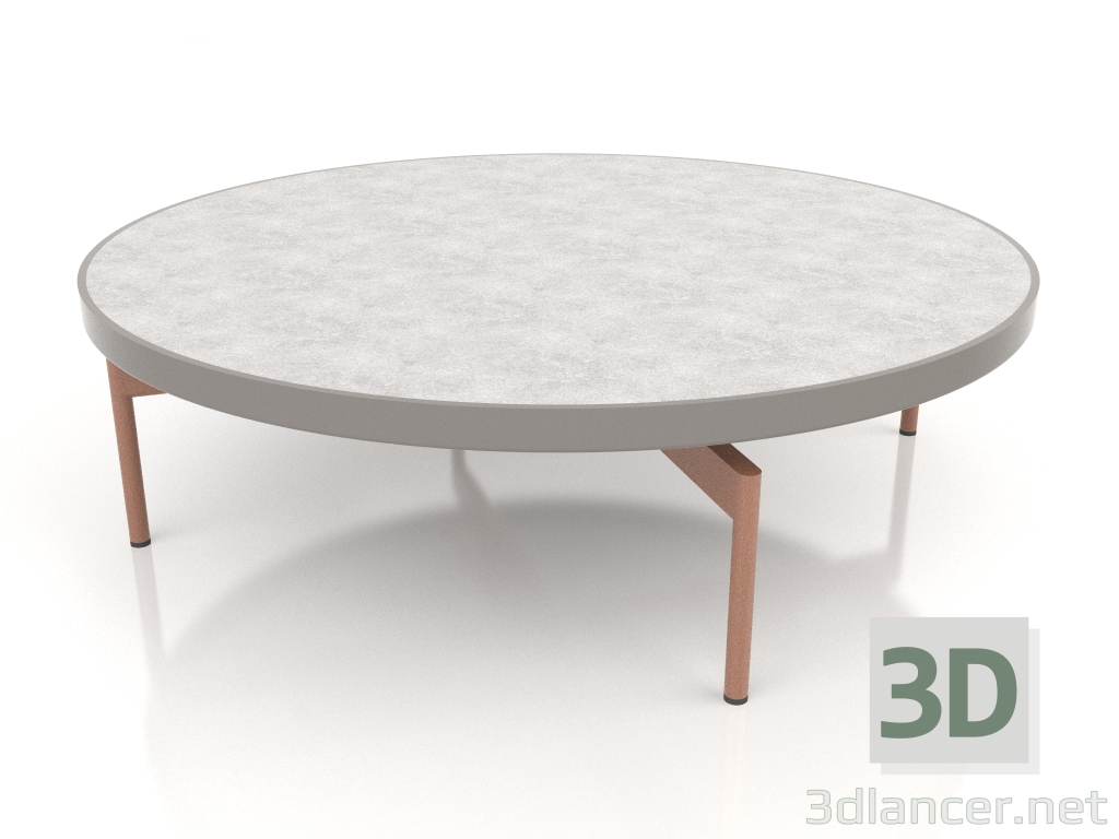 3 डी मॉडल गोल कॉफी टेबल Ø120 (क्वार्ट्ज ग्रे, डेकटन क्रेटा) - पूर्वावलोकन
