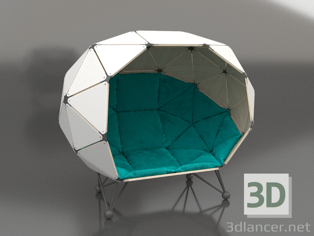 3d model The Planet for Two armchair - preview