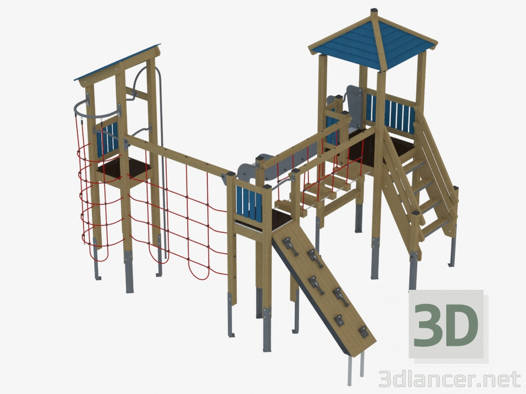 3 डी मॉडल बच्चों का खेल परिसर (K1302) - पूर्वावलोकन