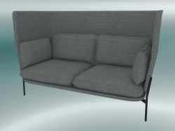 Sofa Sofa (LN6, 90x180 H 115cm, jambes noires et chaudes, Hot Madison 724)