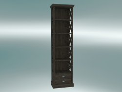 Bookcase Cambridge with 2 drawers small (Dark Oak)