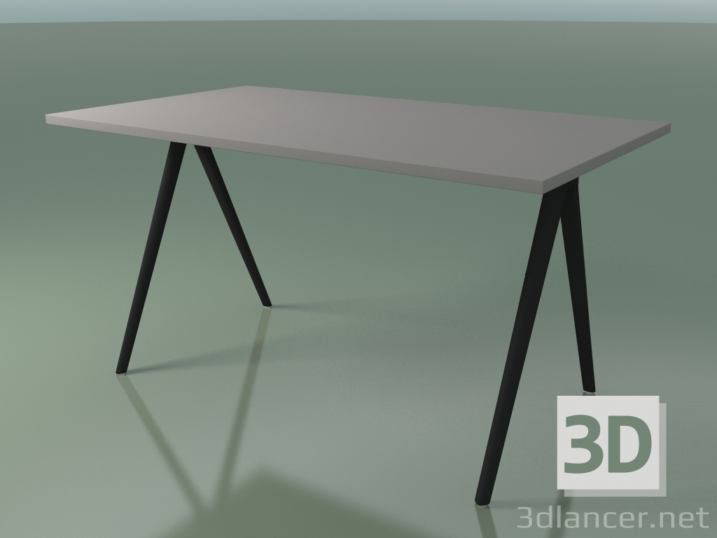 modello 3D Tavolo rettangolare 5408 (H 74 - 79x139 cm, laminato Fenix F04, V44) - anteprima