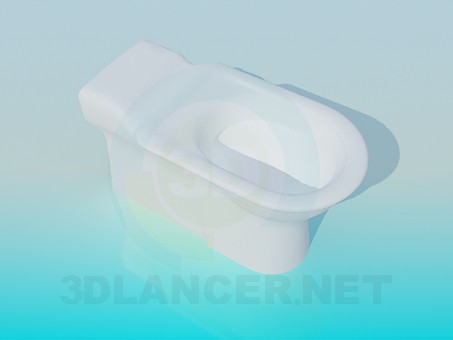 modelo 3D Taza del inodoro - escuchar modelo 3D Taza del inodoro - escuchar