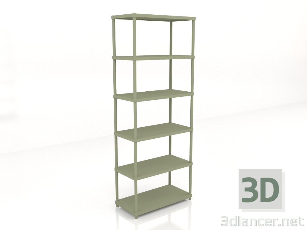 3 डी मॉडल बुककेस स्टिल्ट SIR5 (800x400x2058) - पूर्वावलोकन