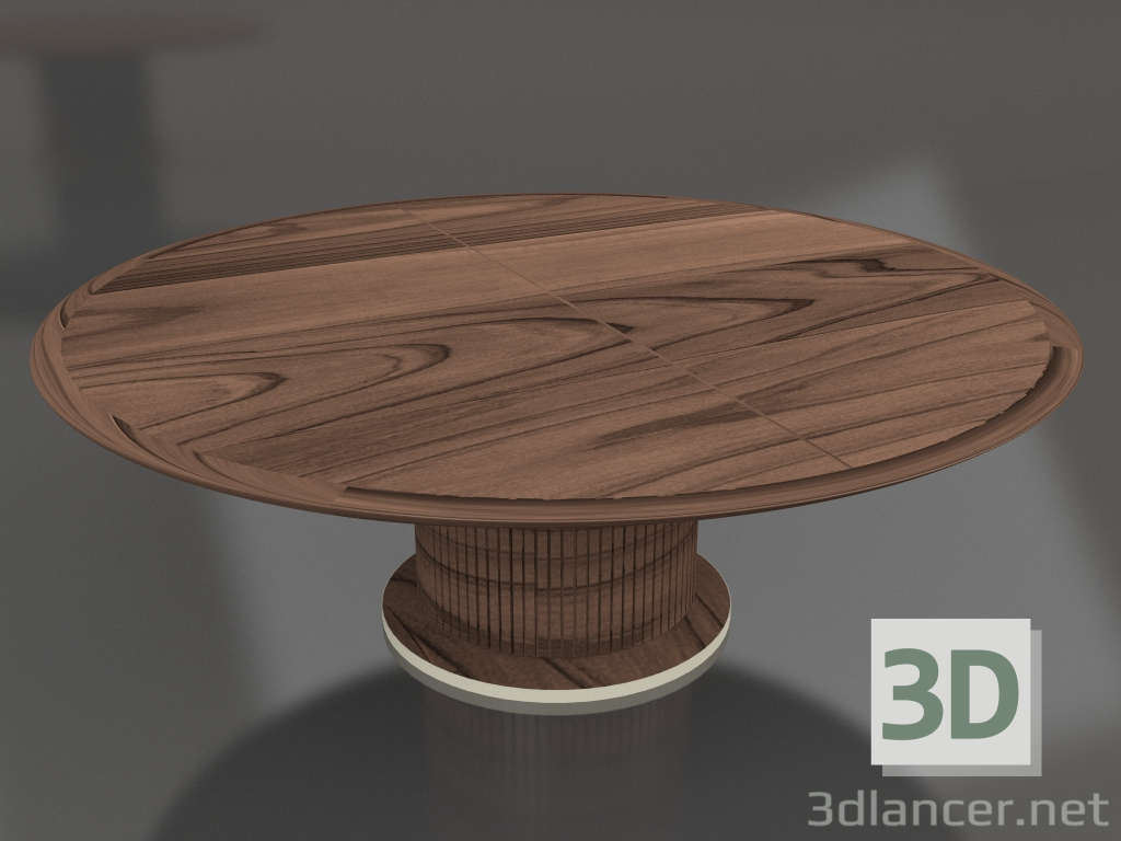modello 3D Tavolo da pranzo Tavolo completo tondo 210 - anteprima