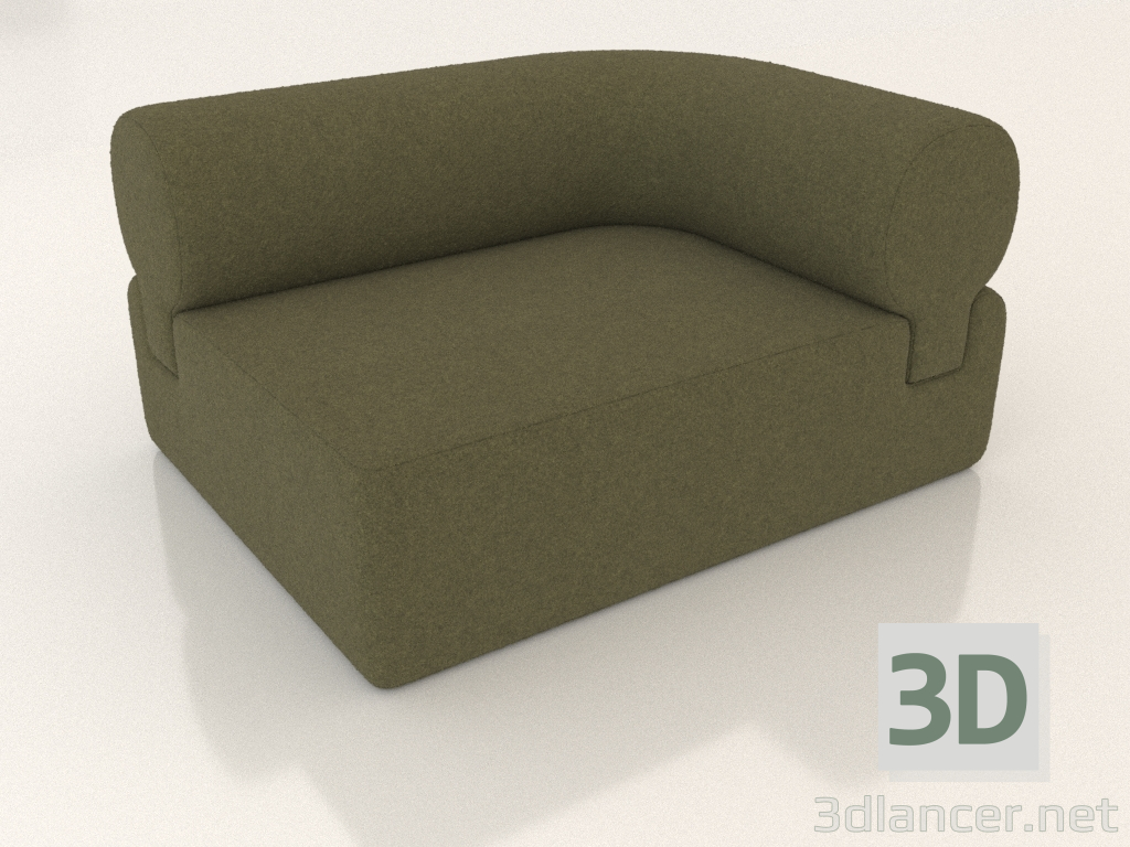 3D Modell Modulares Sofa aus Eiche (Abschnitt 4.2) - Vorschau