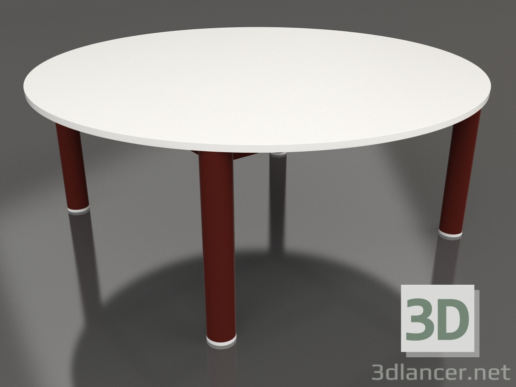 modèle 3D Table basse D 90 (Rouge vin, DEKTON Zenith) - preview
