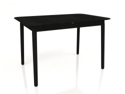 Table à manger Glimps 120-162x80 (Noir)