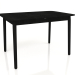 3d model Mesa de comedor Glimps 120-162x80 (Negro) - vista previa