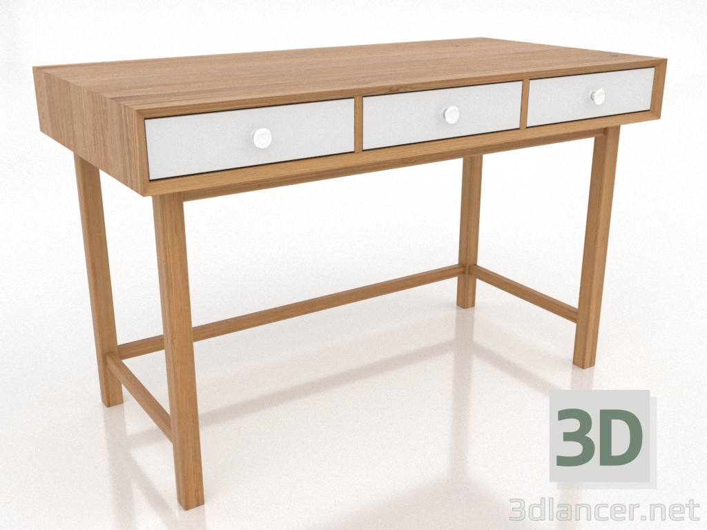 3d model Writing desk 2 1200 X 600 mm (natural oak) - preview 3d model Writing desk 2 1200 X 600 mm (natural oak) - preview
