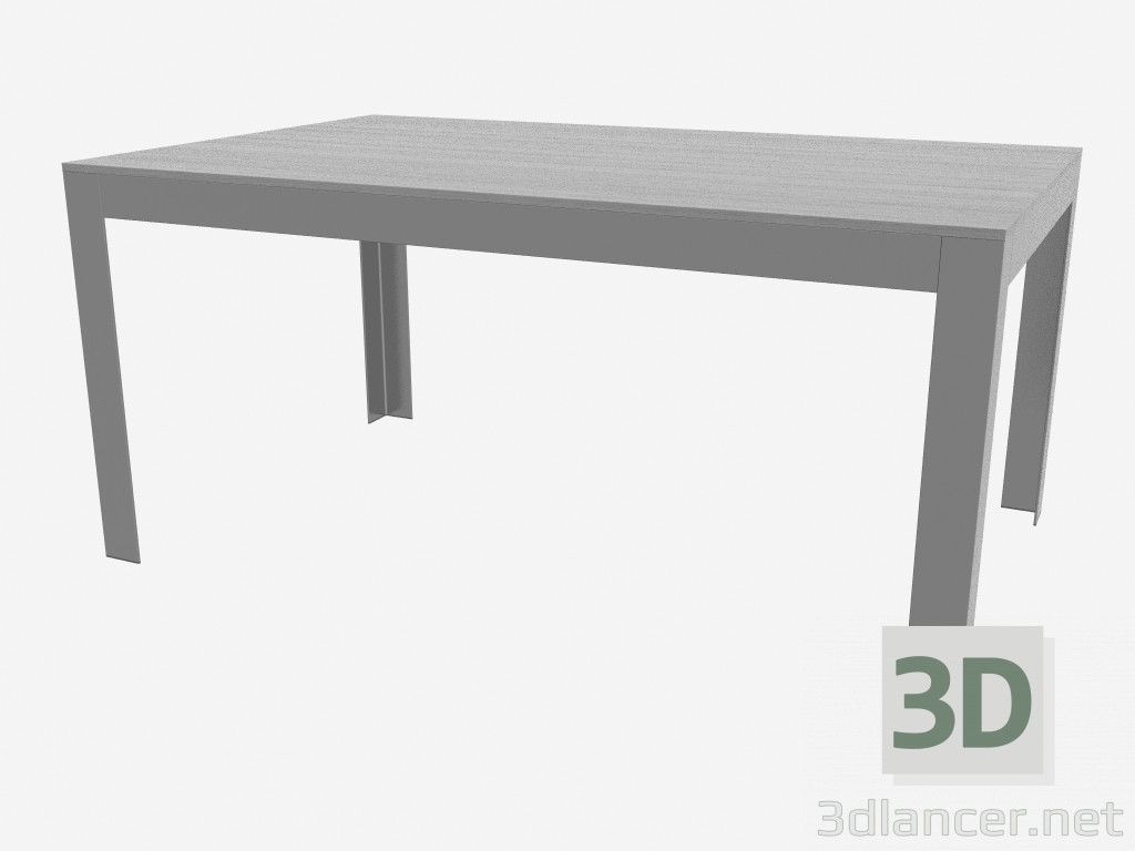 3d model Dining table (160h100, light) - preview