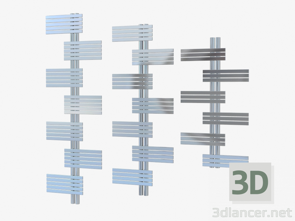 Modelo 3d Radiador de aço polido Babyla - preview