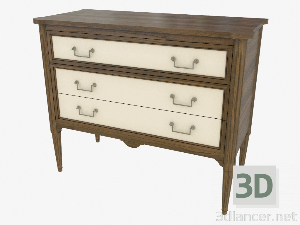 3d model Chest of drawers in classic style JM002 DL Free